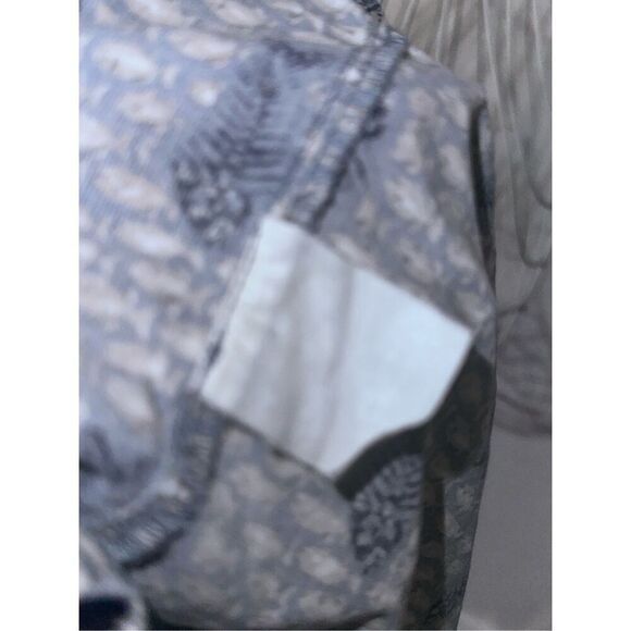 Columbia Fish Bones Button-Down Short Sleeve Shirt Light Cotton size XL Good Con - Picture 8 of 9